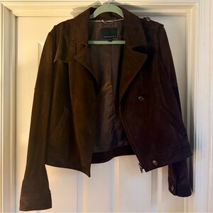Banana Republic Dark Brown Suede Jacket